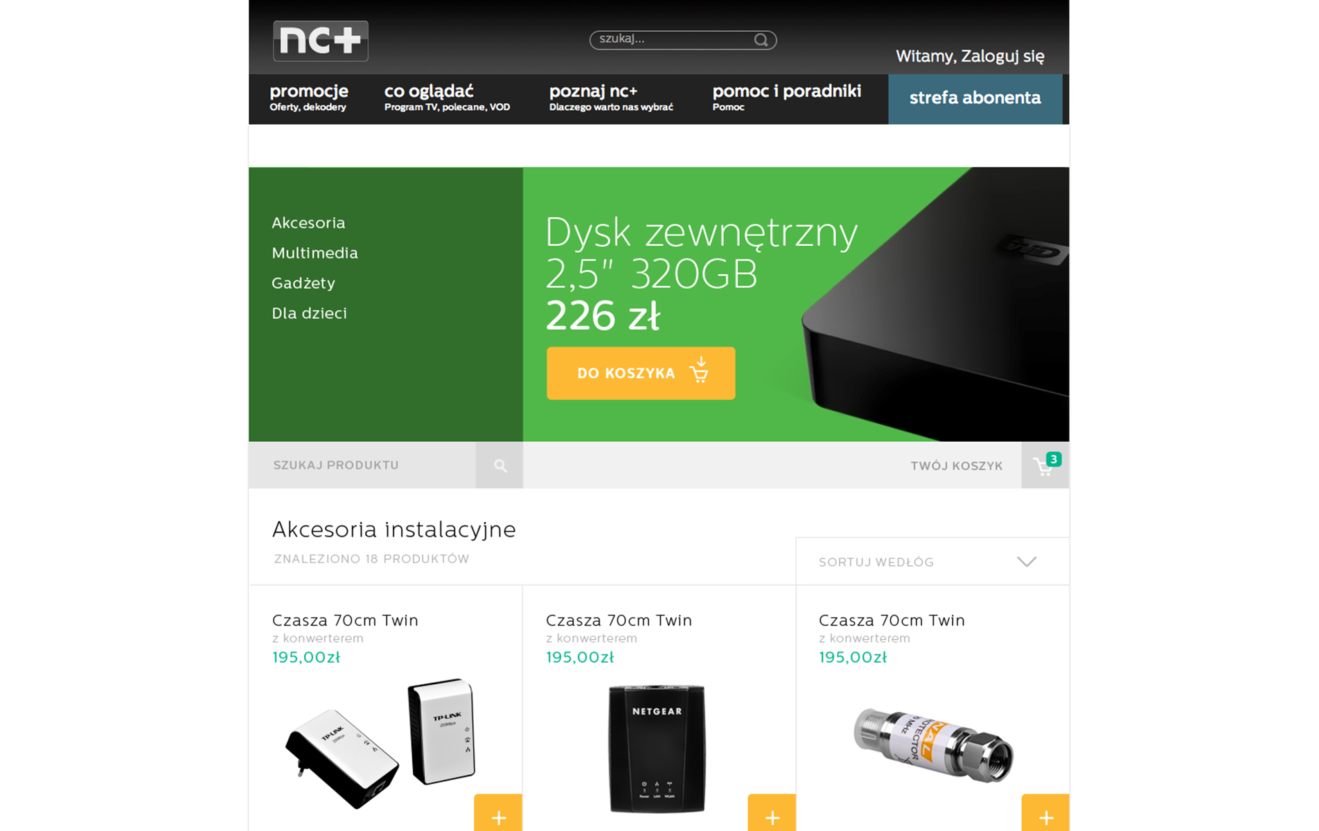 nc+ produkty